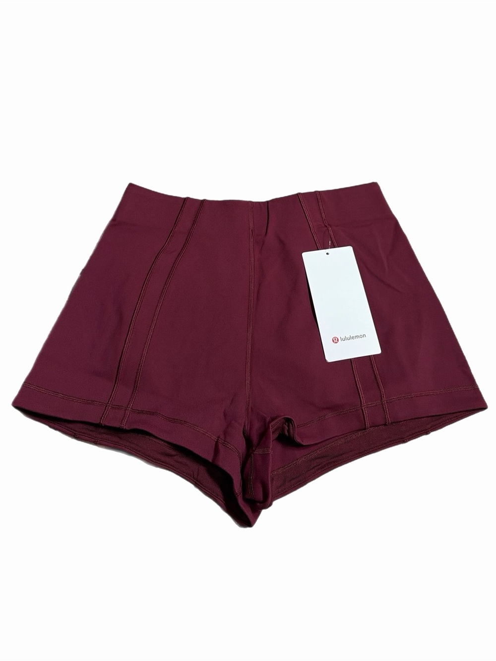 NWT Lululemon Define High-Rise Micro Short *2” Luon (Burgundy Bay) Size S